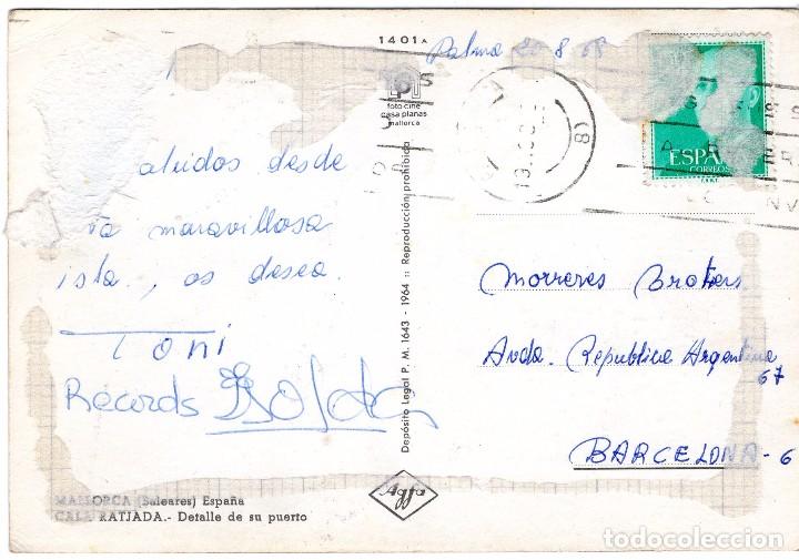 Postales: MALLORCA CALA RATJADA A&ntilde;O 1969 - Foto 2