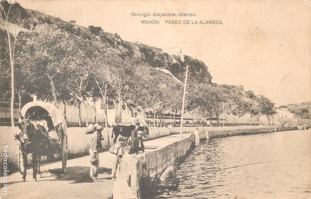 Postales: MAHON PASEO DE LA ALAMEDA 1926 - Foto 1
