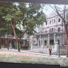 Postales: PALMA DE MALLORCA, CAFÉ Y TEATRO LIRICO, POSTAL CIRCULADA DEL AÑO 1921. Lote 105755723