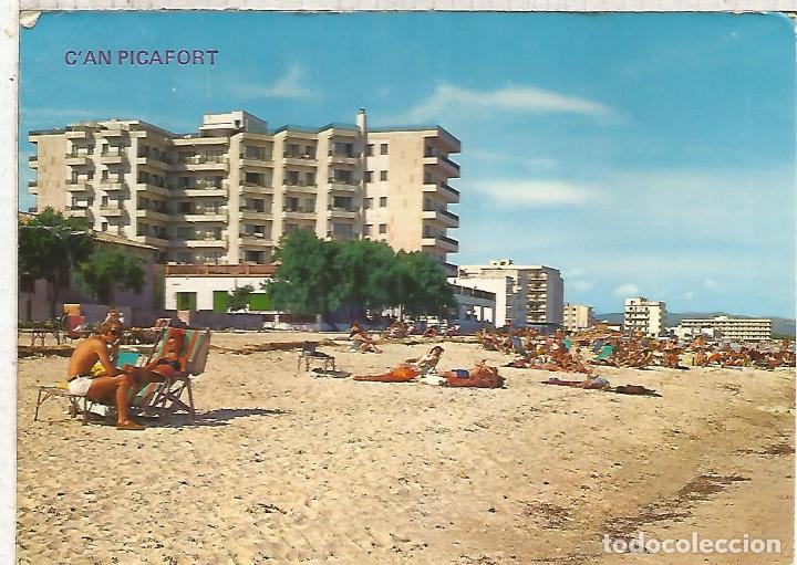 Postales: CAN PICAFORT MALLORCA ESCRITA SELLO ARRANCADO - Foto 1