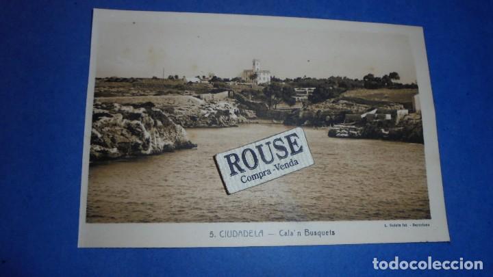 Postales: 5.- CIUDADELA - CALA'N BUSQUETS  - L. ROISIN FOT 14X9 CM.