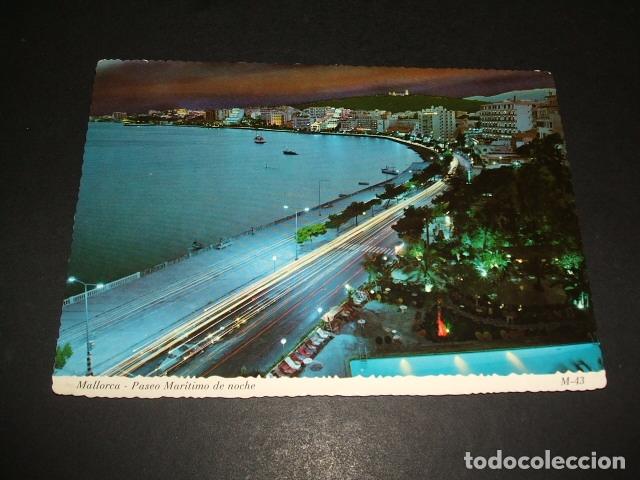 Postales: MALLORCA PASEO MARITIMO DE NOCHE - Foto 1