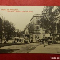 Postales: POSTAL - ESPAÑA - PALMA DE MALLORCA - PLAZA DE LA LIBERTAD Y PASEO DEL BORNE - THOMAS 7166