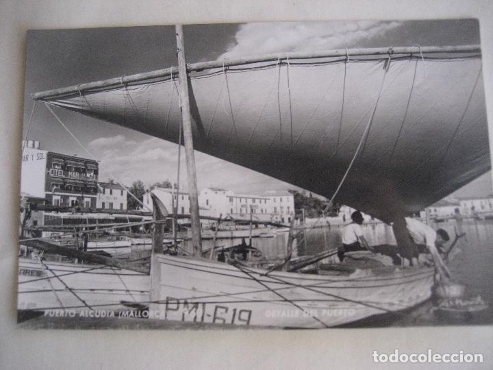 Cartes Postales: Puerto Alcudia. N&ordm; 960. Detalle del Puerto. Ed. Zerkowitz. Postal sin circular