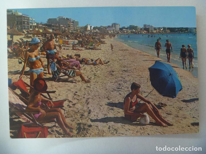Postales: POSTAL DE PALMA DE MALLORCA : PLAYA DE PALMA . A&Ntilde;OS 60