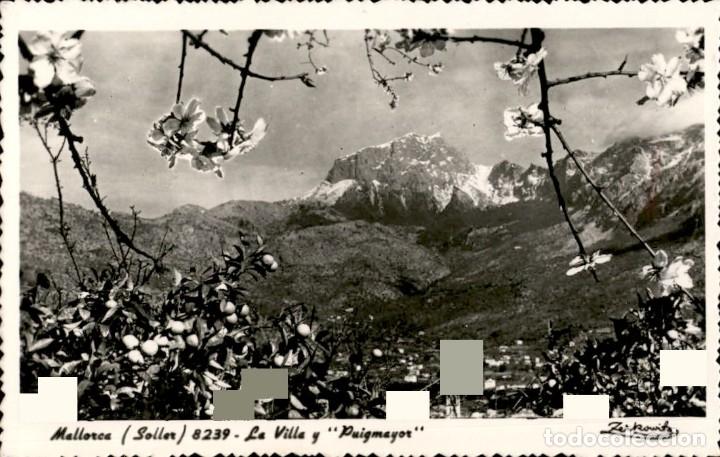Postales: Mallorca &ndash; Soller &ndash; 8239 &ndash; La Villa y Puigmayor - A. Zerkowitz - Foto 1
