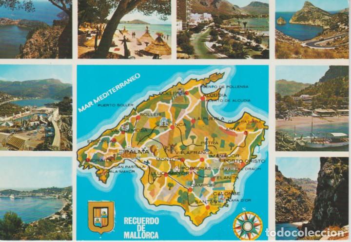 Postales: (2187) MALLORCA. MAPA - Foto 1