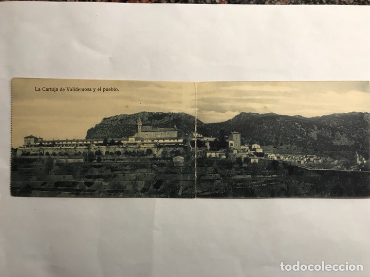Postales: VALLDEMOSA, la Cartuja y el Pueblo (Baleares) Postal. Edita: Grafos Madrid (h.1930?)