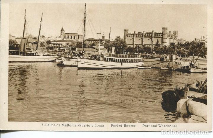 Postales: PALMA DE MALLORCA--PUERTO Y LONJA-ROISIN