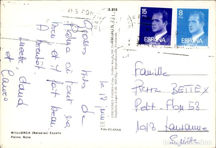 Postales: Palma Nova &ndash; Mallorca &ndash; 1983 - Circulada - Foto 2