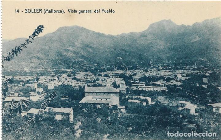 Postales: SOLLER N&ordm; 14 VISTA GENERAL DEL PUEBLO  .- FOTOTIPIA THOMAS S/C