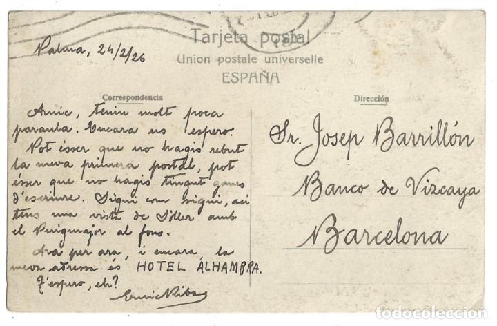 Postales: BALEARES- MALLORCA.- SOLLER. CIRCULADA- 1926 - Foto 2