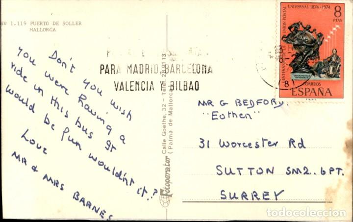 Postales: Puerto de Soller &ndash; 1119 Mallorca - Circulada - Foto 2