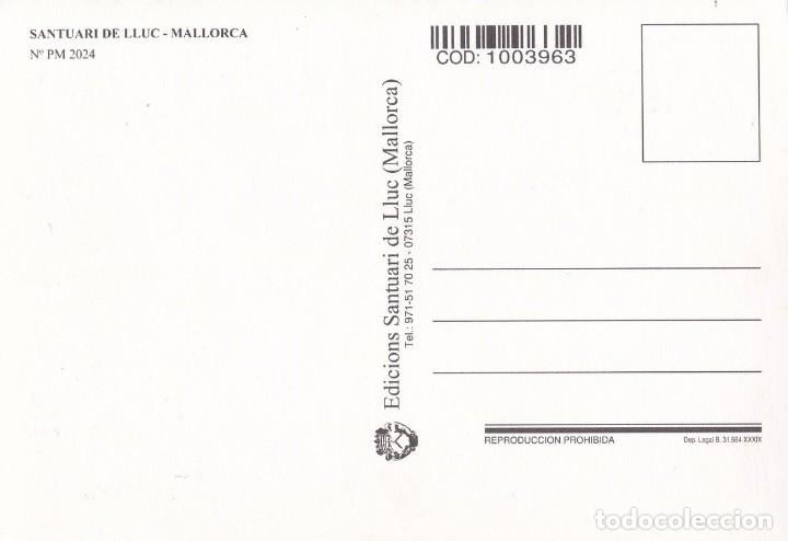 Postales: POSTAL SANTUARI DE LLUC. MALLORCA - Foto 2