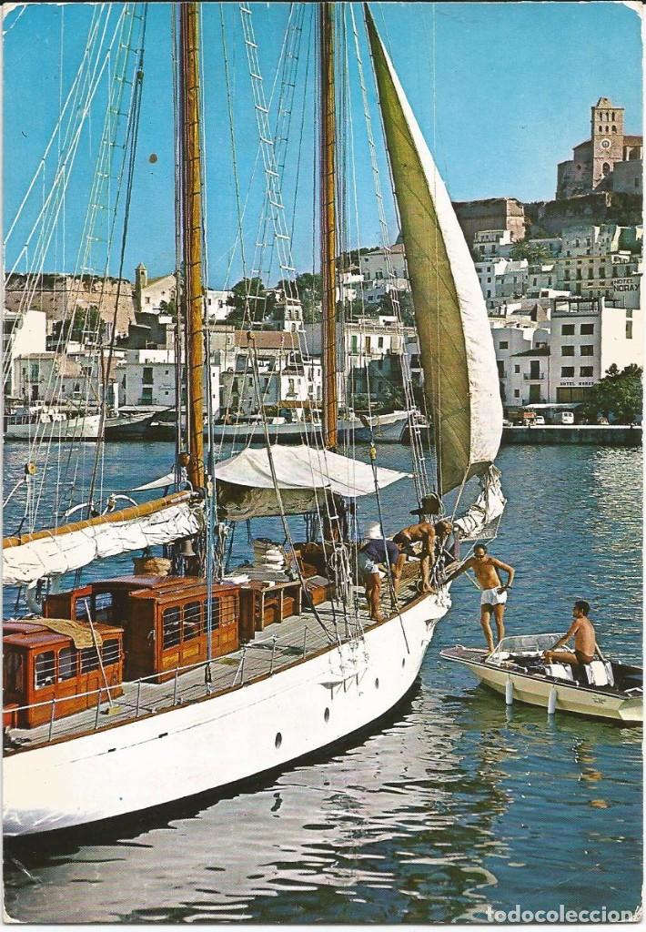 Postales: [POSTAL] Vista `parcial de la ciudad de Ibiza (Baleares) (circulada).