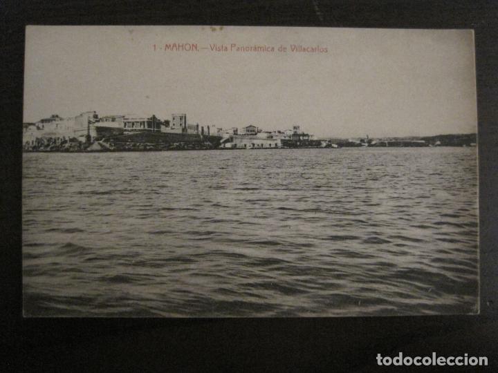 Postales: MAHON-VISTA PANORAMICA DE VILLACARLOS-1-FOT&middot;J.GARRIGA-ED&middot;JOSE PONS-POSTAL ANTIGUA-(54.882)