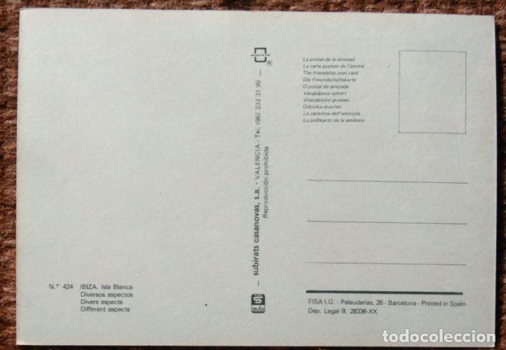 Postales: IBIZA - PLANO - MAPA - Foto 2