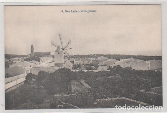 Postales: 8. San Luis. Vista General.  J. Lacoste. Reverso dividido. Sin circular.
