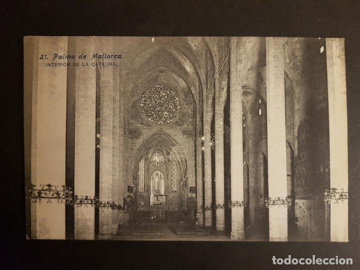 Postales: PALMA DE MALLORCA INTERIOR DE LA CATEDRAL - Foto 1
