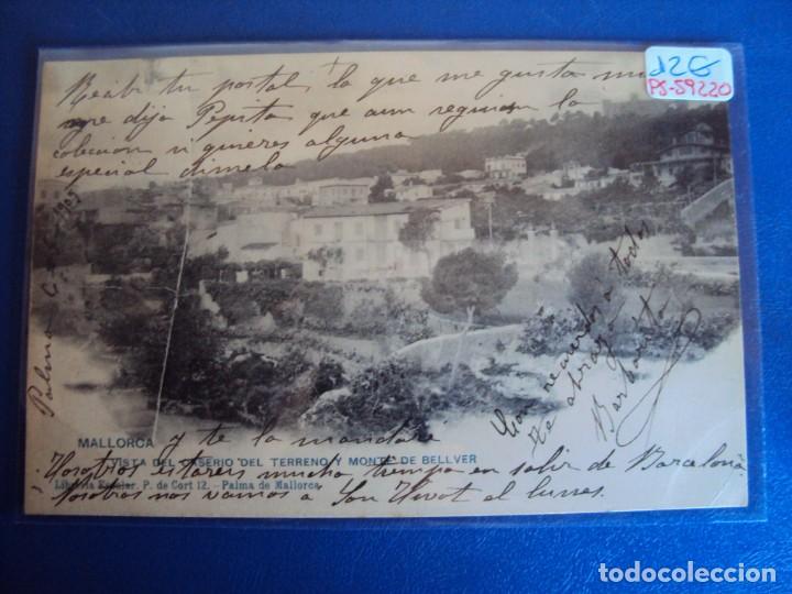 Postales: (PS-59220)POSTAL DE MALLORCA-VISTA DEL CASERIO DEL TERRENO Y MONTE DE BELLVER