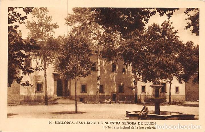 Cartoline: MALLORCA.- SANTUARIO DE NUESTRA SE&Ntilde;ORA DE LLUCH.-FACHADA PRINCIPAL DE LA HOSPEDERIA