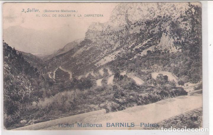 Postcards: POSTAL SOLLER - EL COLL DE SOLLER Y LA CARRETERA.