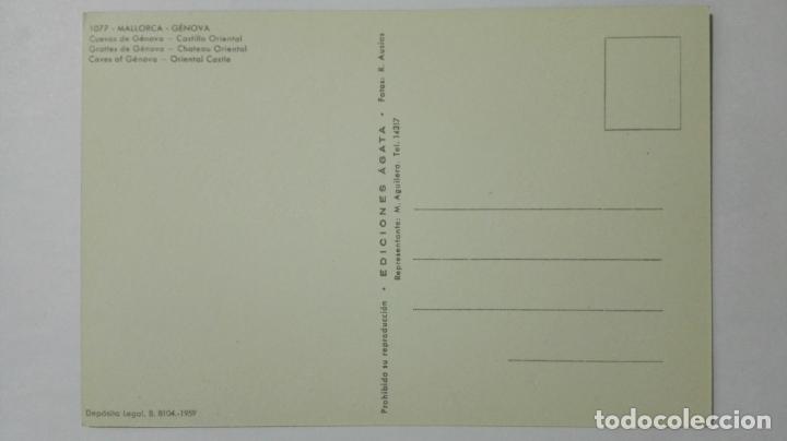 Postales: POSTAL MALLORCA - CUEVAS DE GENOVA - Foto 2
