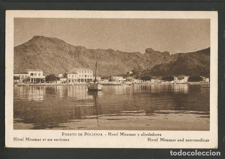 Postais: MALLORCA-PUERTO DE POLLENSA-HOTEL MIRAMAR-HUECOGRABADO MUMBRU-VER REVERSO-(57.893)