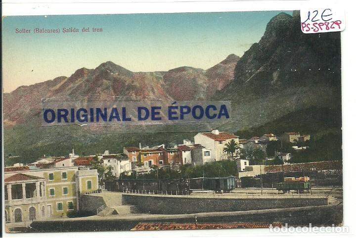 Postais: (PS-59829)POSTAL DE SOLLER-SALIDA DEL TREN
