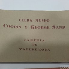 Postales: CELDA MUSEO CHOPIN Y GEORGE SANZ, CARTUJA DE VALLDEMOSA. 12 POSTALES. Lote 157061538