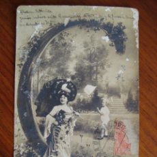 Postales: POSTAL ARTÍSTICA CIRCULADA A CAIMARI, SELVA, MALLORCA. NO DIVIDIDA. 1904.