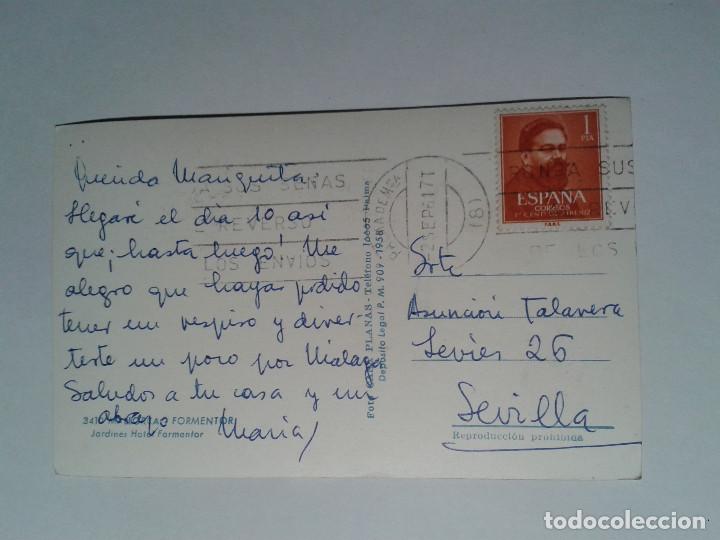 Postales: POSTAL. FORMENTERA. CASA PLANAS - Foto 2