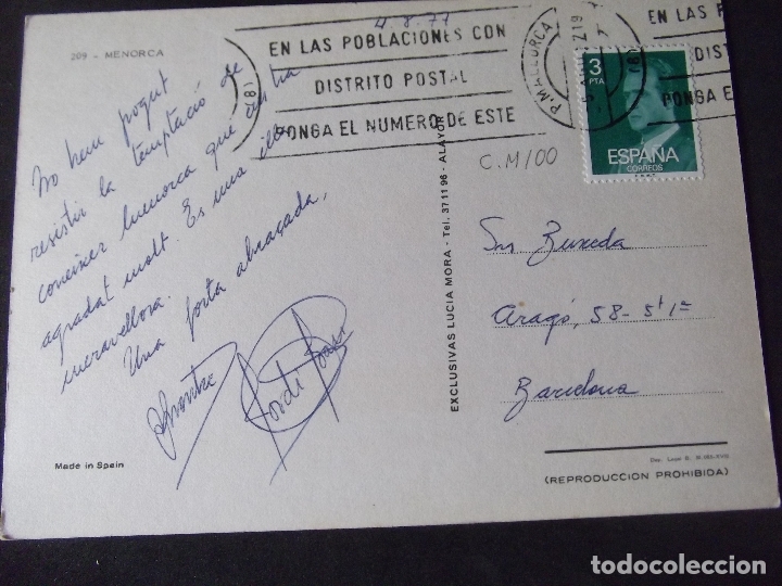 Postales: MENORCA-V47-CIRCULADA - Foto 2