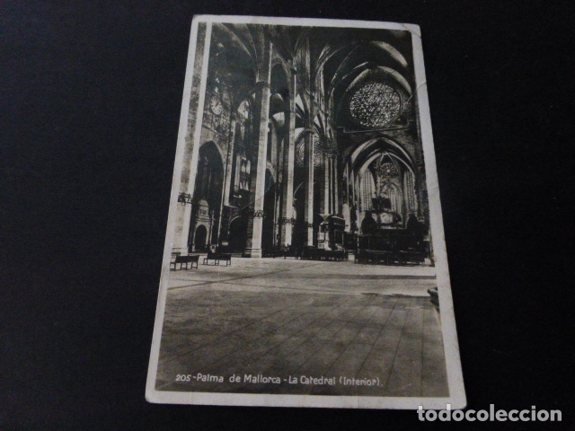 Postales: PALMA DE MALLORCA CATEDRAL INTERIOR - Foto 1