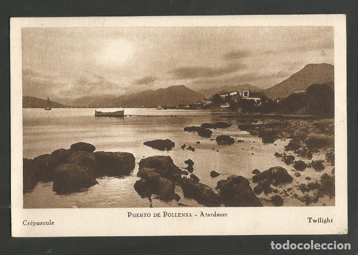 Postais: PUERTO DE POLLENSA-ATARDECER-HUECOGRABADO MUMBRU-VER REVERSO-(59.921)
