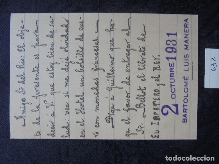 Postales: Postal 1931 Mallorca Lluchmayor - Foto 2