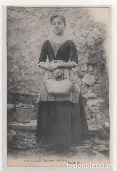 Postais: 9 Pollenza. Baleares Mallorca. Payesa. Fot Lacoste. Sin circular.