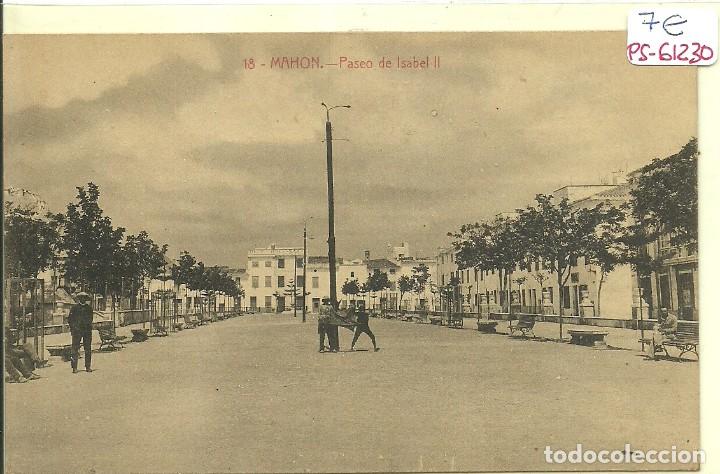 Postais: (PS-61230)POSTAL DE MAHON-PASEO DE ISABEL II