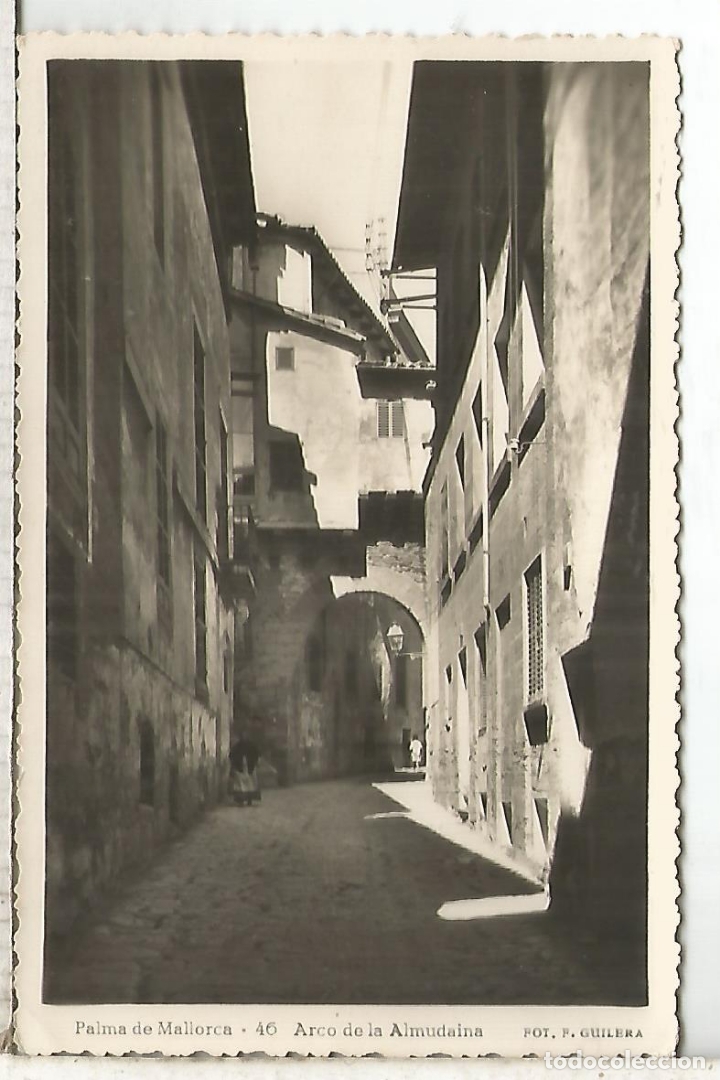 Postales: PALMA MALLORCA ARCO ALMUDAINA ESCRITA - Foto 1