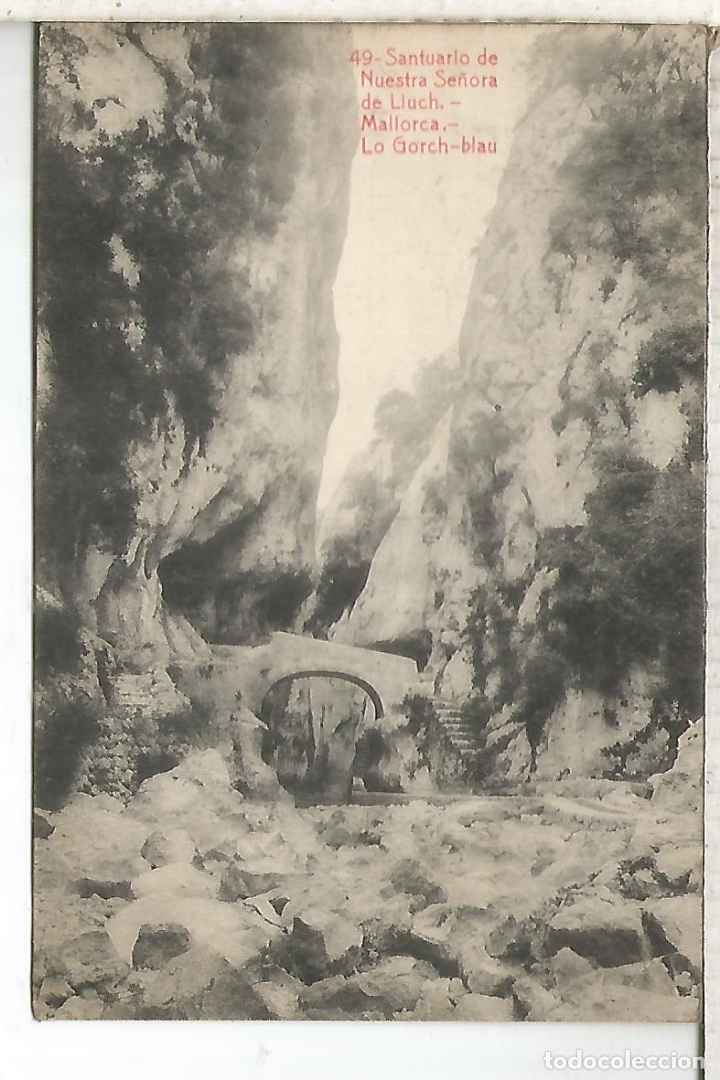 Cartoline: BALEARES SANTUARIO DEL LLUCH ESCRITA