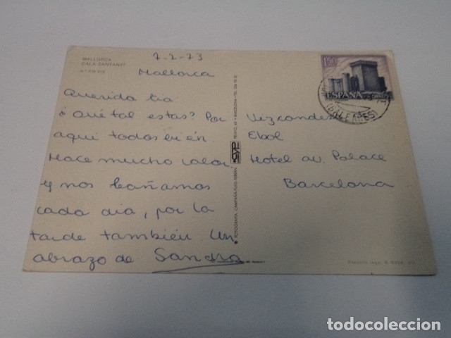 Postales: MALLORCA - POSTAL CALA SANTANY&Iacute; - Foto 2