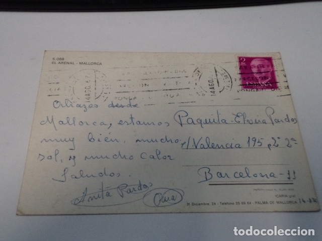 Postales: MALLORCA - POSTAL EL ARENAL - Foto 2