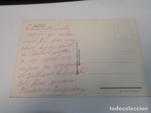 Postales: MALLORCA - POSTAL EL ARENAL - Foto 2