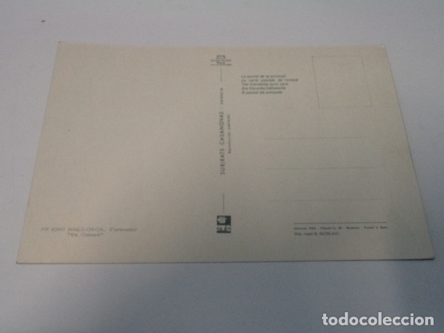 Postales: MALLORCA - POSTAL FORMENTOR - ES COLOM&Eacute; - Foto 2