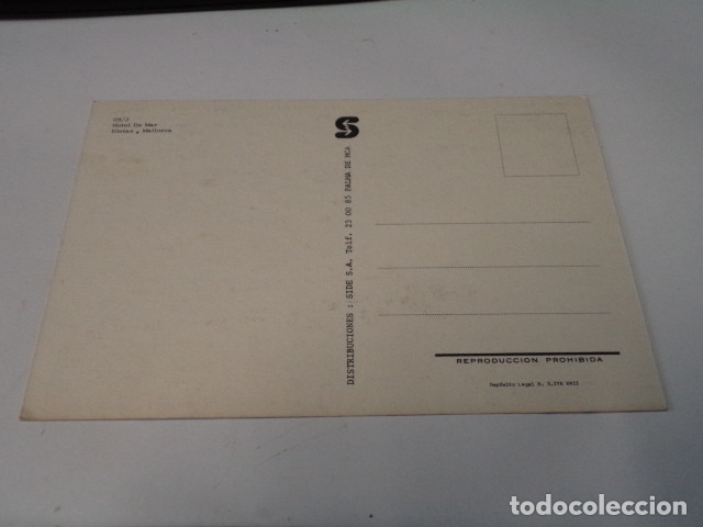 Postales: MALLORCA - POSTAL ILLETAS - HOTEL DE MAR - Foto 2