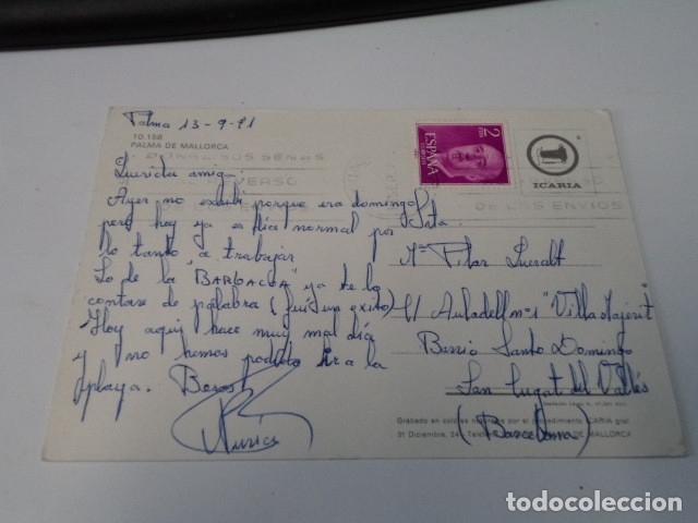 Postales: MALLORCA - POSTAL PALMA - Foto 2