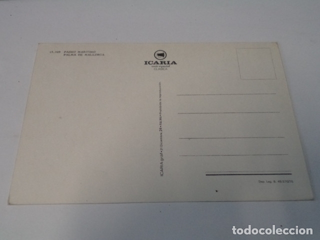 Postales: MALLORCA - POSTAL PALMA - PASEO MAR&Iacute;TIMO - Foto 2