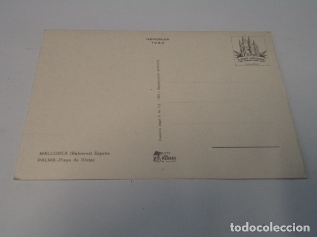 Postales: MALLORCA - POSTAL PALMA - PLAYA DE ILLETAS - Foto 2