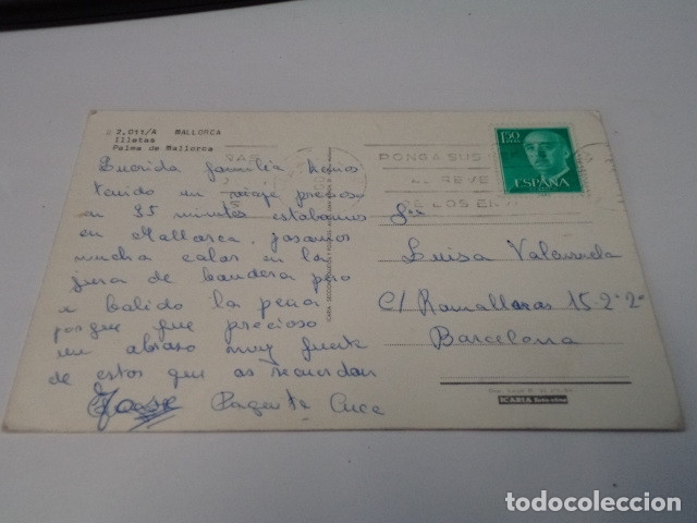 Postales: MALLORCA - POSTAL PALMA - ILLETAS - Foto 2