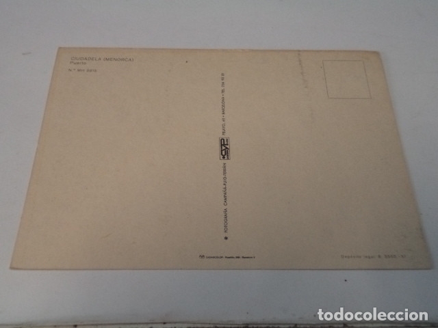 Postales: MENORCA - POSTAL CIUDADELA - PUERTO - Foto 2